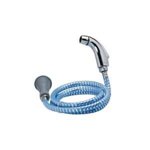 Traveller Shattaf Portable Travel Shattaf with Hose Silver and Blue 1.8m TS-001